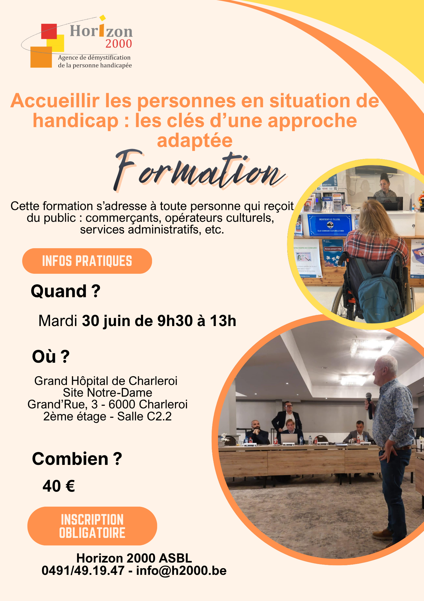 Flyer accueil de la PSH recto