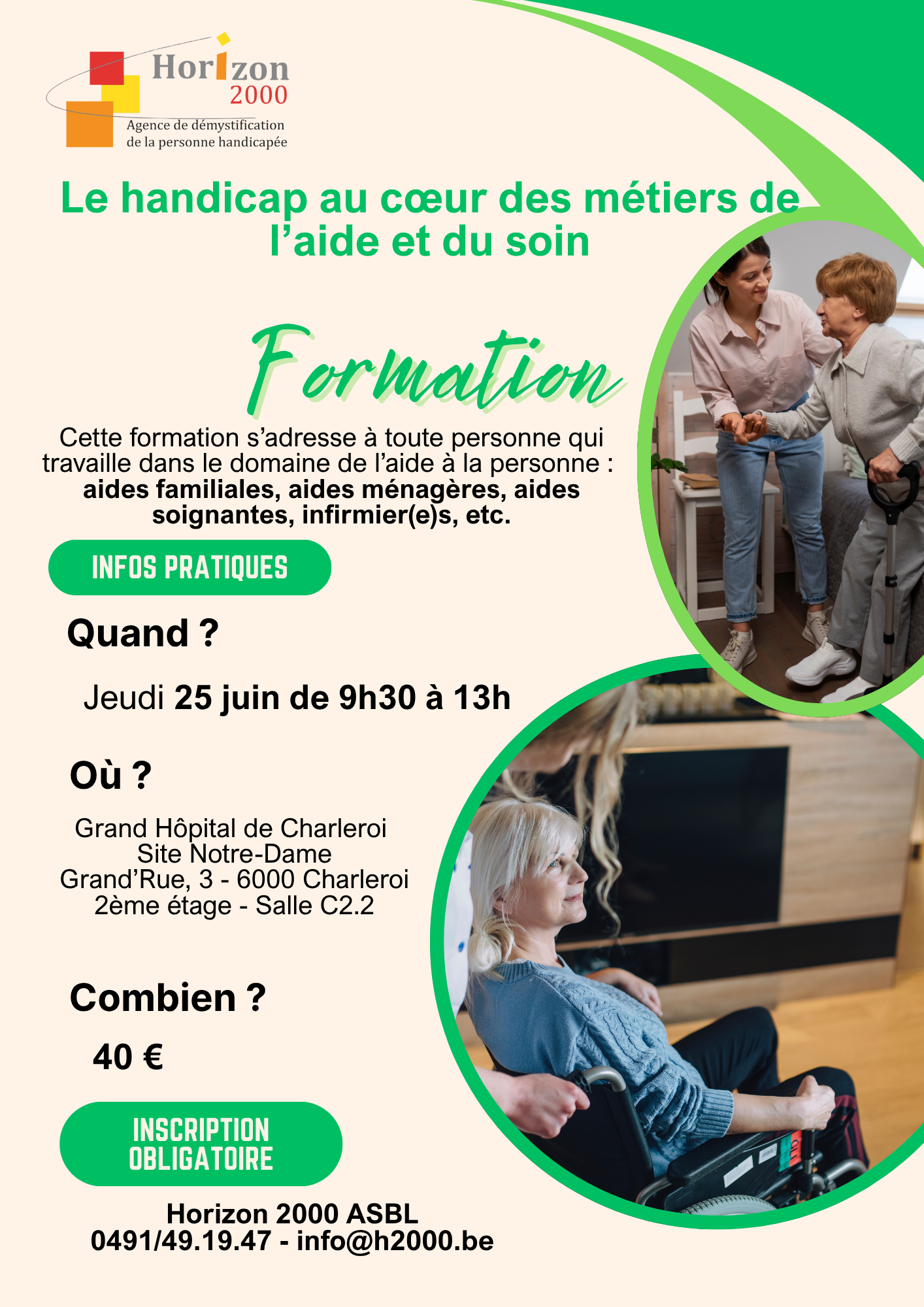 Flyer aide à la personne recto